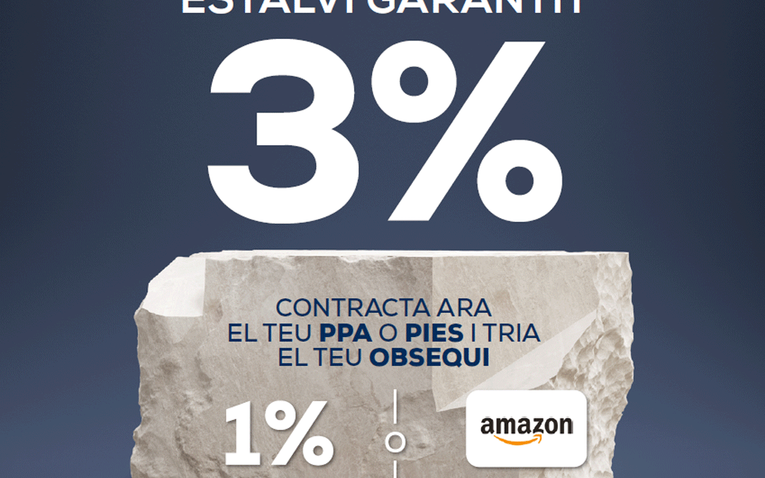 PROMOCIÓ ESTALVI: 3% GARANTIT