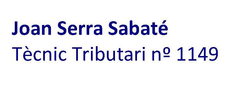 Tècnic Tributari -Serra Sabate Joan
